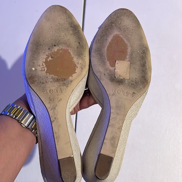 JCREW Collection Beaded Mini-Wedge Mules size 8 - Picture 10 of 10
